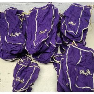 Crown Royal Bags Bulk Lot of 54 Purple - 3 sizes - Crafting, Organizing